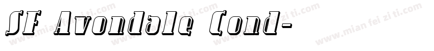 SF Avondale Cond字体转换